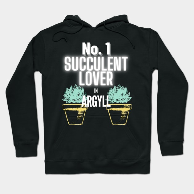 No.1 Succulent Lover In Argyll Hoodie by The Bralton Company